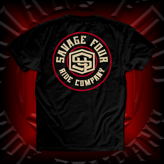 "Full Badge" Tee Black