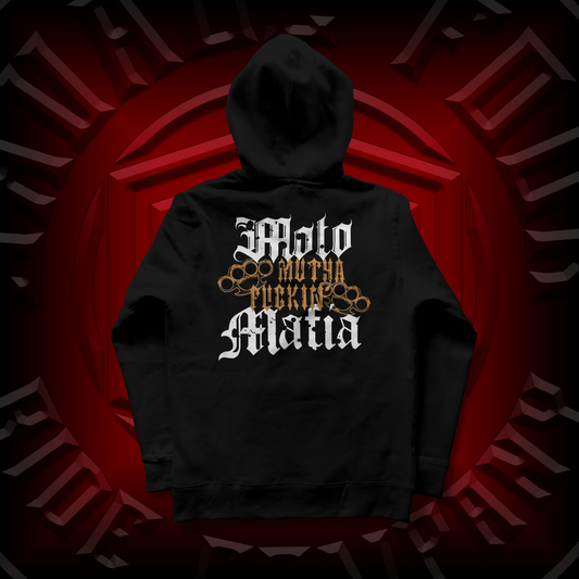 "Moto Mutha Fuckin' Mafia" Pullover Hoodie Black