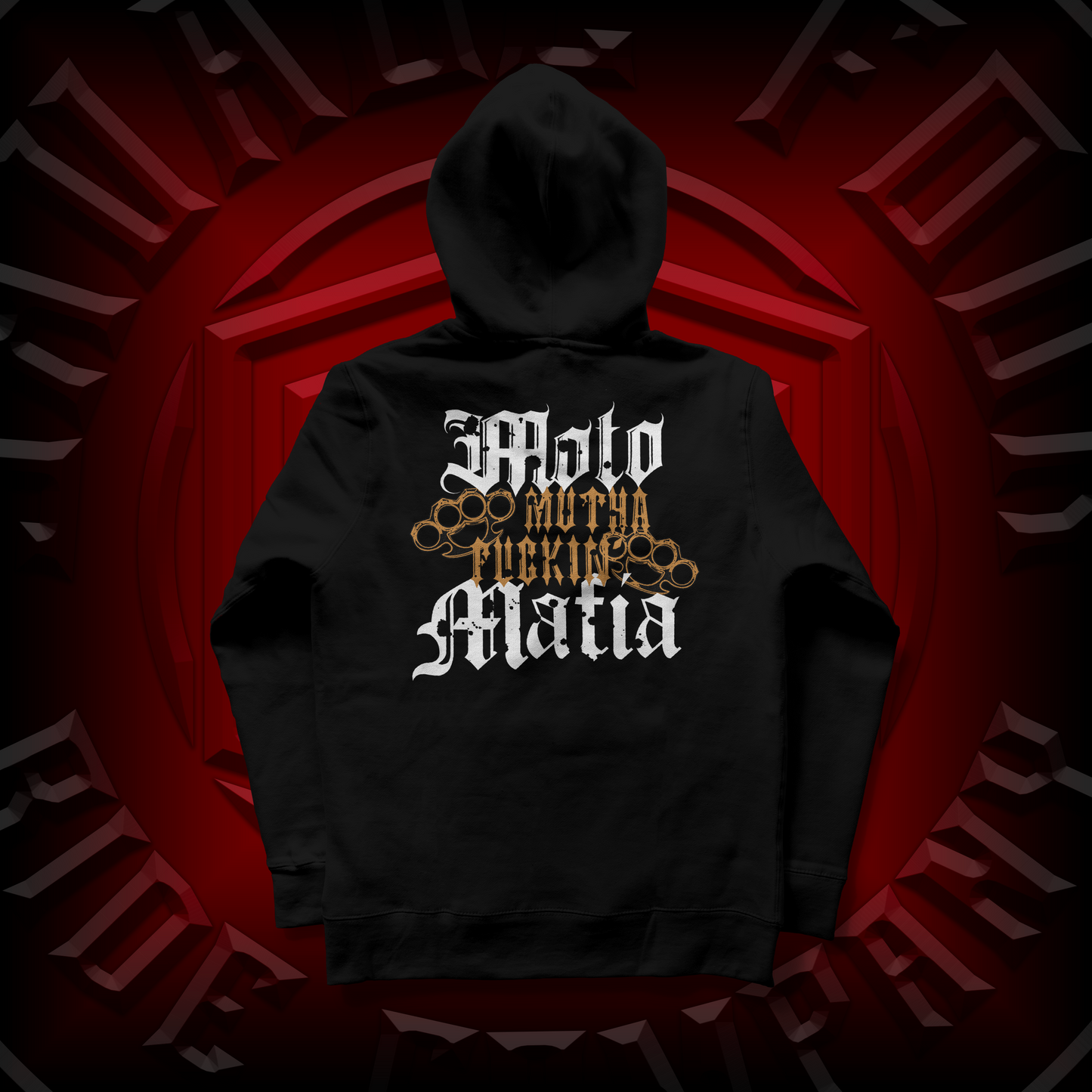 "Moto Mutha Fuckin' Mafia" Pullover Hoodie Black