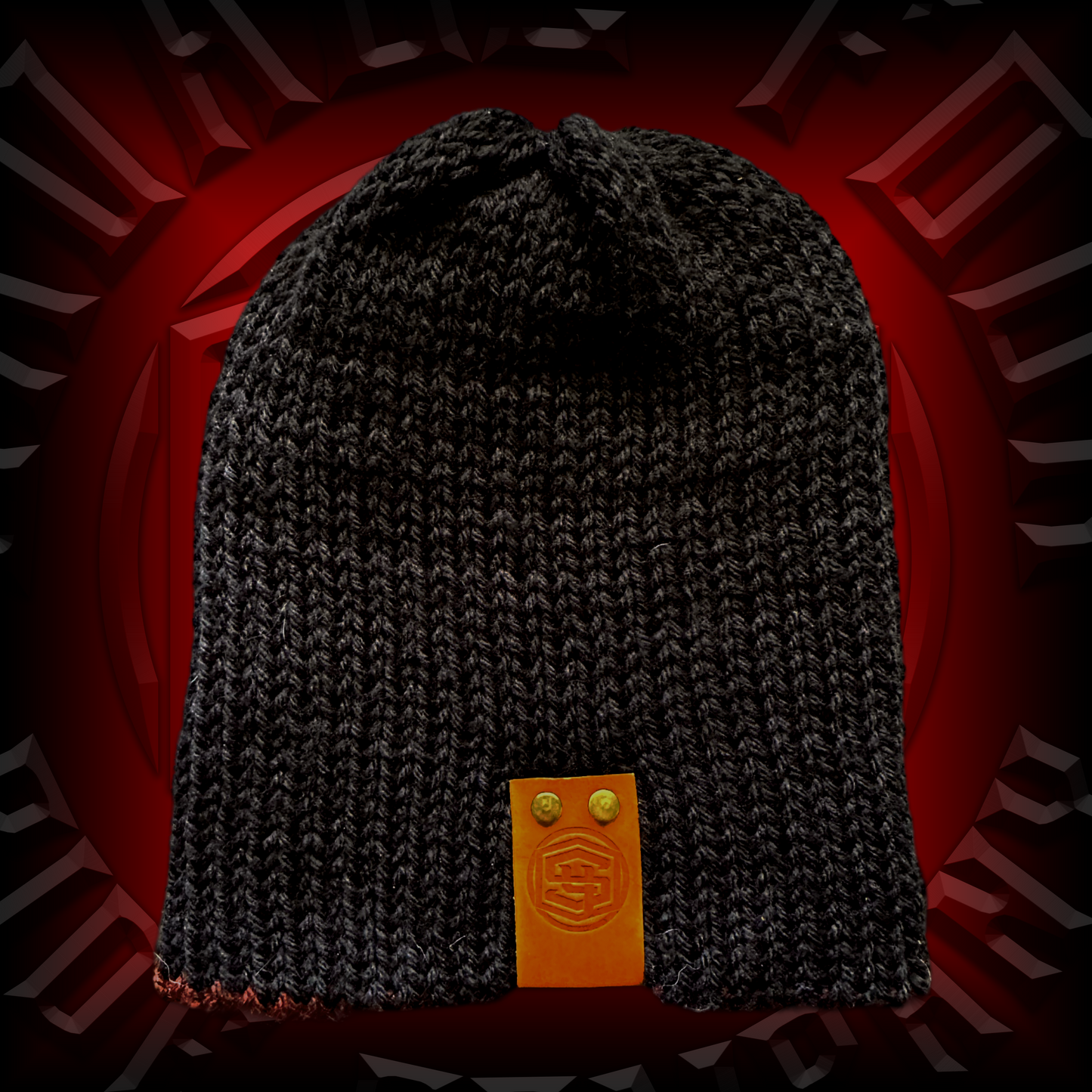 Crimson Cherry / Black Reversible Beanie