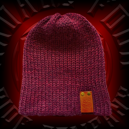 Crimson Cherry / Black Reversible Beanie