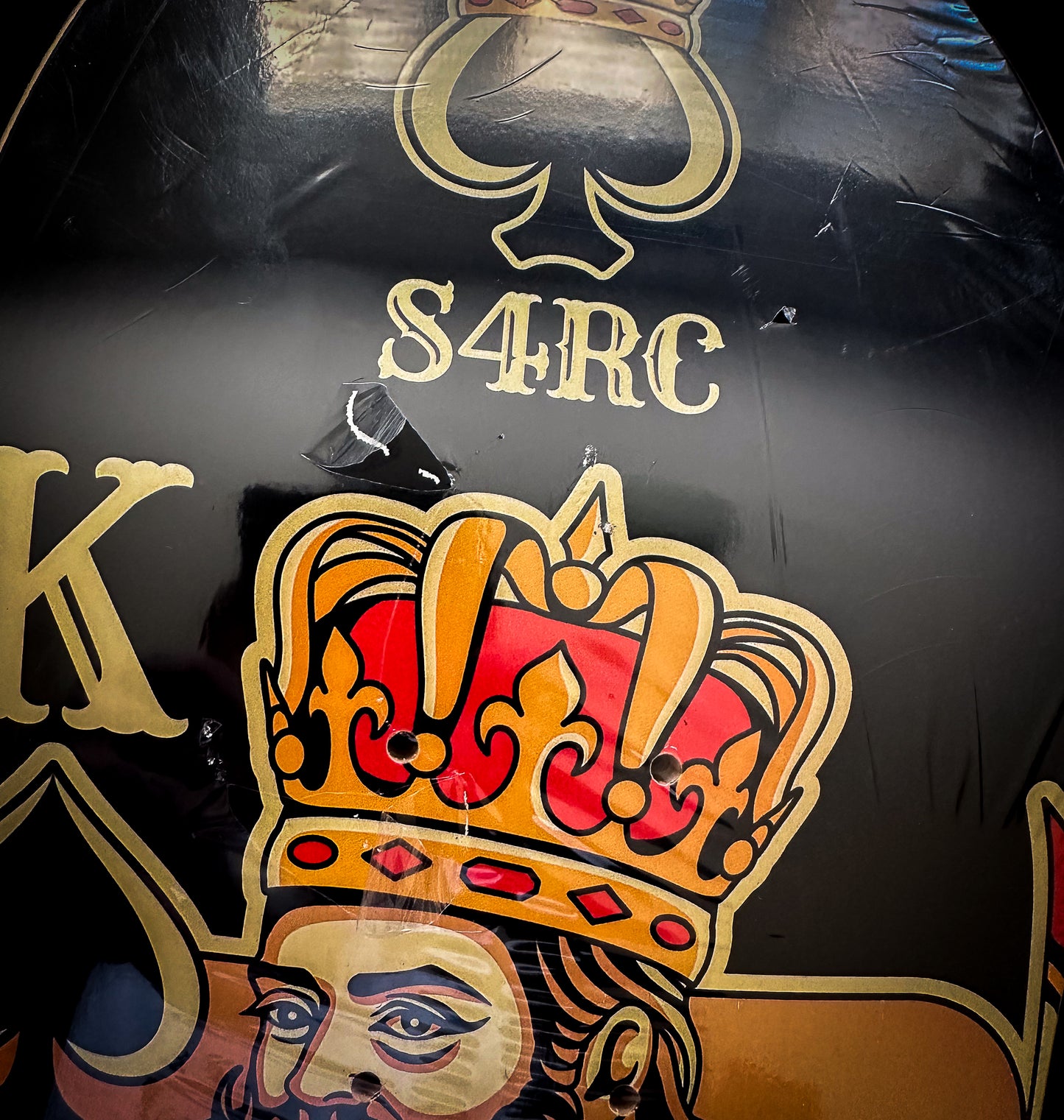 SCRATCHED Skate King Skateboard