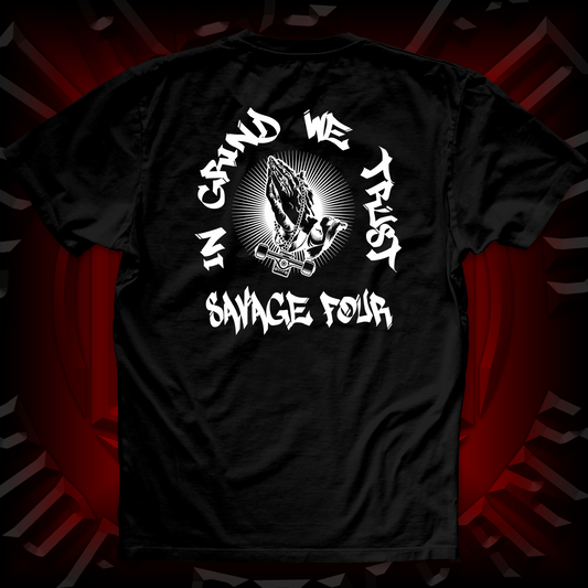 "In Grind We Trust" Tee Black