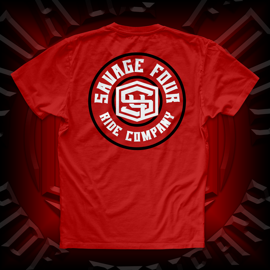 "Full Badge" Tee Red