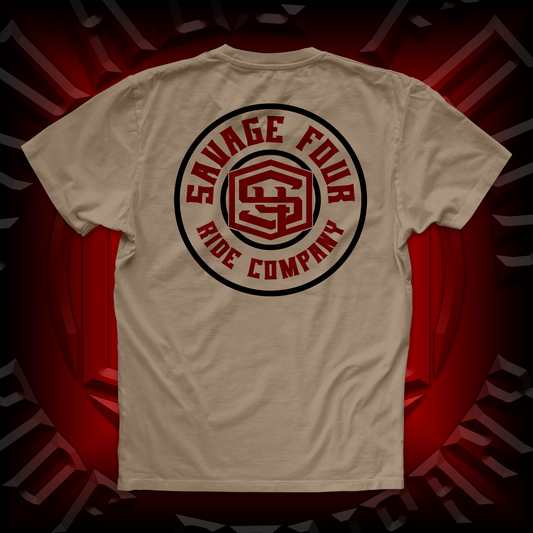 "Full Badge" Tee Sand
