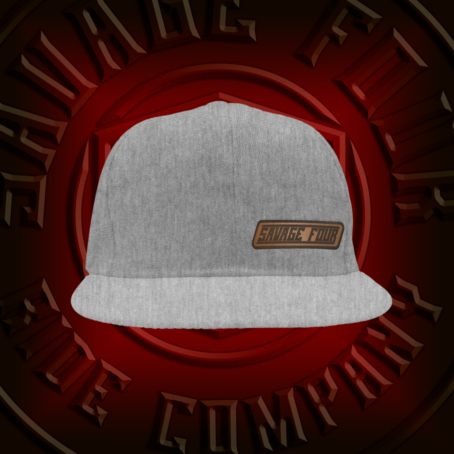 Leather Patch Snapback Hat