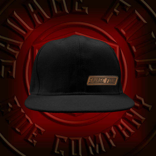 Leather Patch Snapback Hat